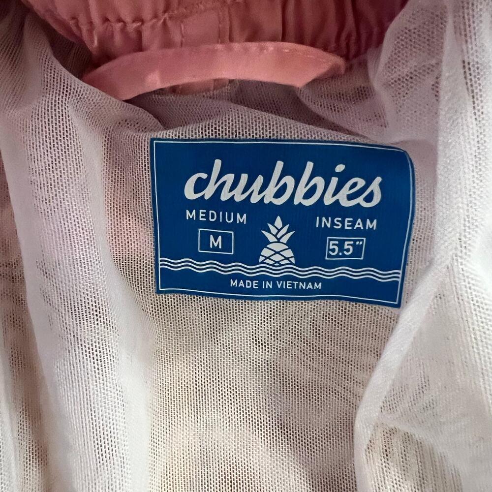 Chubbies Swim Trunk Mens Medium Striped 5.5” Mesh Lined Shorts ** - Picture 6 of 9